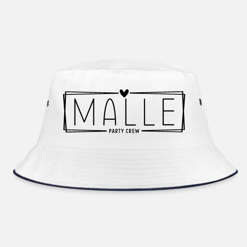 Malle Party Crew - Bucket Hat - Weiß/Navy