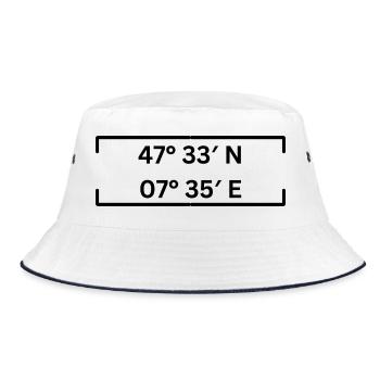 coordinates Basel Minimalist - Bucket Hat - white/navy - Front