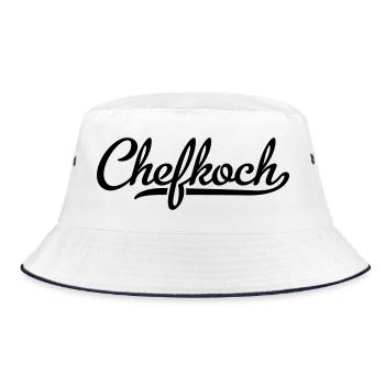 Chefkoch - Bucket Hat - Weiß/Navy - Vorne