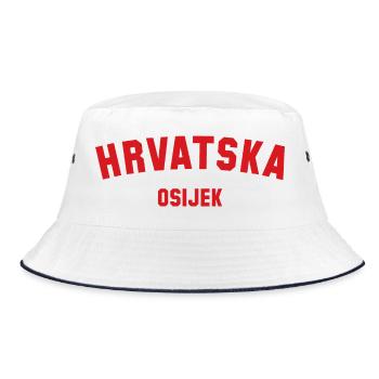 OSIJEK Hrvatska Croatia - Bucket Hat - white/navy - Front