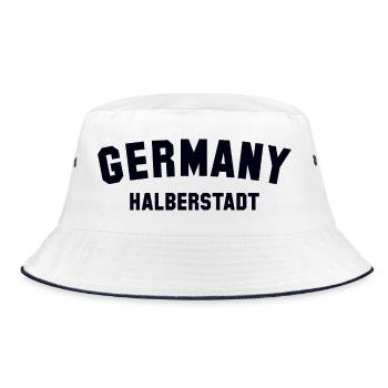 HALBERSTADT Germany - Bucket Hat - Weiß/Navy - Vorne