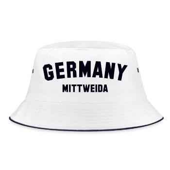 MITTWEIDA Germany - Bucket Hat - Weiß/Navy - Vorne