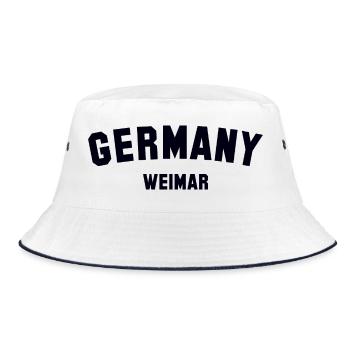 WEIMAR Germany - Bucket Hat - white/navy - Front