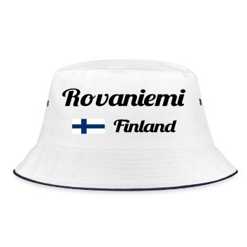 Rovaniemi Finlande - Imprimés élégants - Bob - blanc/marine - Devant