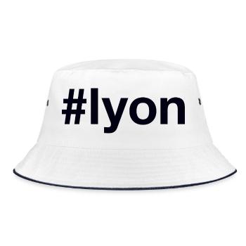 LYON Hashtag - Bucket Hat - white/navy - Front