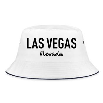 Las Vegas - Nevada - USA United States of America - Bucket Hat - white/navy - Front