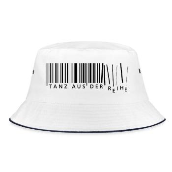 Tanz aus der Reihe - Bucket Hat - Weiß/Navy - Vorne