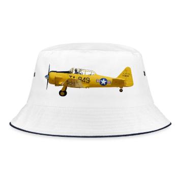 T-6 Texan - Bucket Hat - white/navy - Front