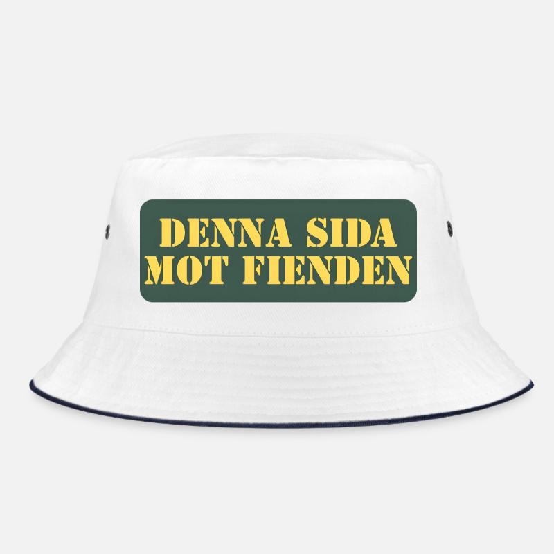 This side against the enemy - Bucket Hat - white/navy