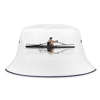 Solo Rowing - Bucket Hat - white/navy - Front