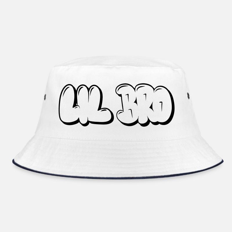 LIL BRO - Bucket Hat - Weiß/Navy