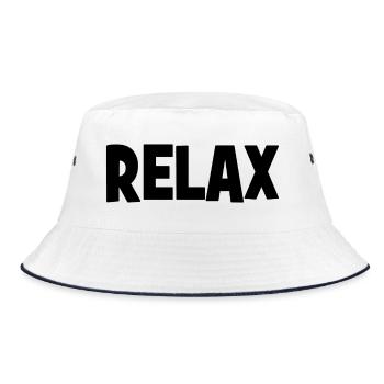 Relax - Bucket Hat - white/navy - Front