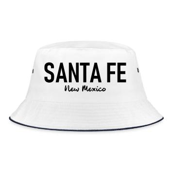 Santa Fe - New Mexico - USA - America - Amerika - Bucket Hat - Weiß/Navy - Vorne