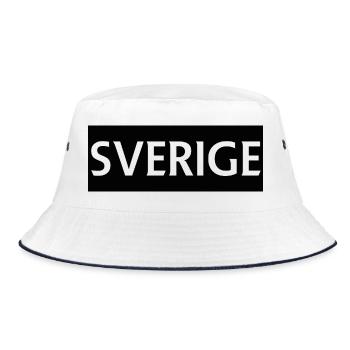 Schweden - Bucket Hat - Weiß/Navy - Vorne