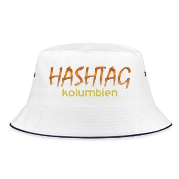 Gift for colombia - Bucket Hat - white/navy - Front