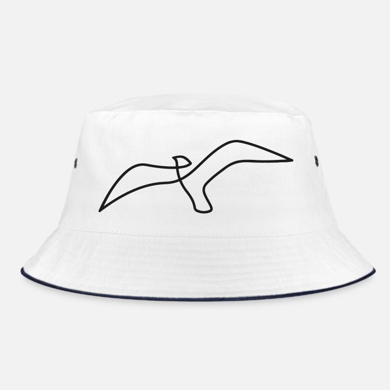Bird sketch – elegant motif for nature lovers Bucket Hat