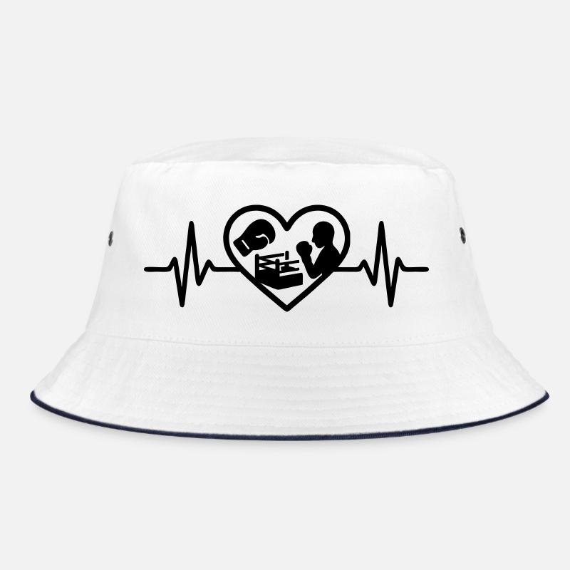 Boxen Herz Handschuh Ring Silhouette Bucket Hat