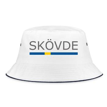 Drapeau de la Suède - Skövde - Sverige - Schweden - Bob - blanc/marine - Devant