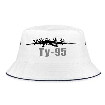 Tu-95 - Bucket Hat - white/navy - Front