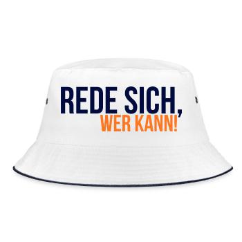 GIUDAN Youth Word 25 Collection Talk to Yourself Who Can - Bucket Hat - white/navy - Front