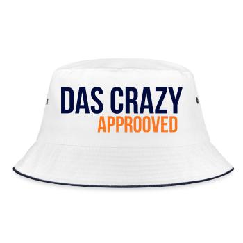 GIUDAN Jugendwort 25 Collection DAS CRAZY APPROVED - Bucket Hat - Weiß/Navy - Vorne