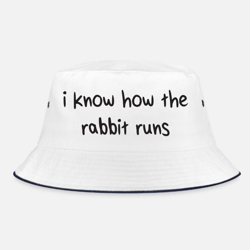 I Know How The Rabbit Runs Denglisch Sprichwort Bucket Hat