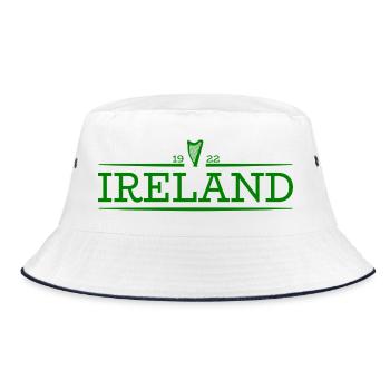 Ireland - Ireland - Irish - Irish - Harp - Bucket Hat - white/navy - Front