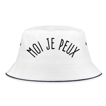 Moi je peux...pour changer des je peux pas - Bob - blanc/marine - Devant