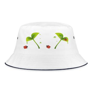 Ladybird - Bucket Hat - white/navy - Front