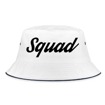 Squad - Bucket Hat - white/navy - Front