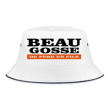 Handsome Kid From Father To SON - Bucket Hat - white/navy - Front