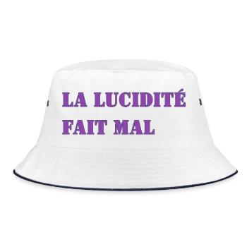 LA LUCIDITÉ FAIT MAL - Bob - blanc/marine - Devant