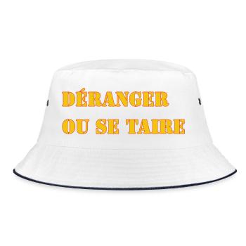 DÉRANGER OU SE TAIRE - Bob - blanc/marine - Devant
