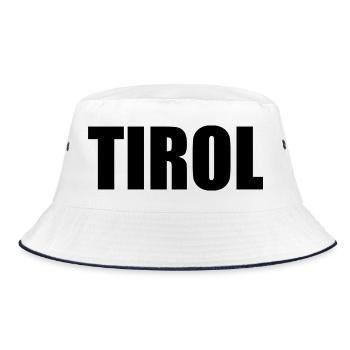 Logo TIROL noir - Bob - blanc/marine - Devant