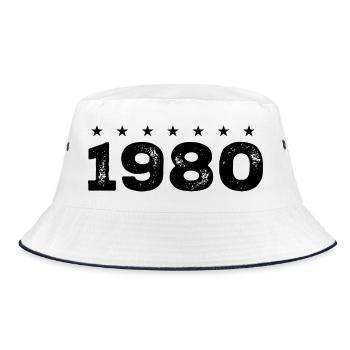 Made in 1980  - Bob - blanc/marine - Devant