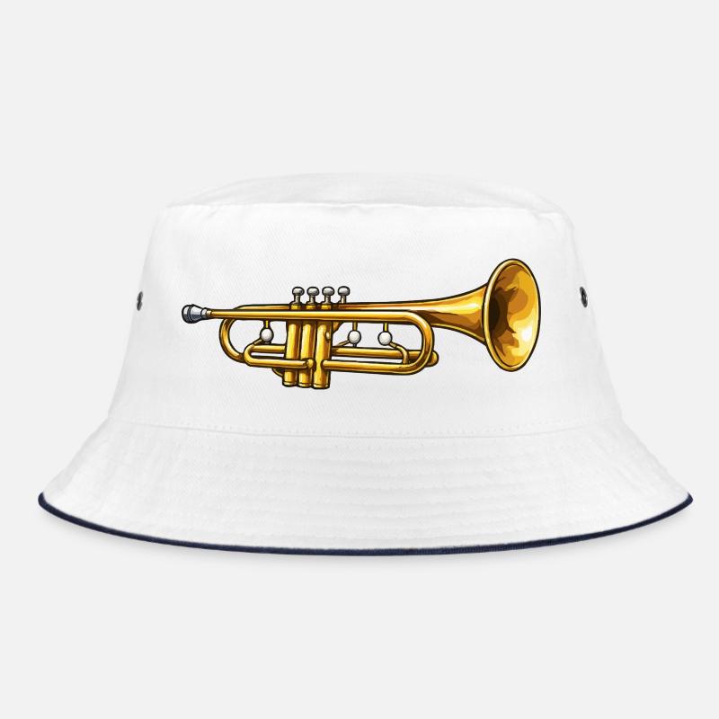 Goldene Trompete Jazz Flair Bucket Hat