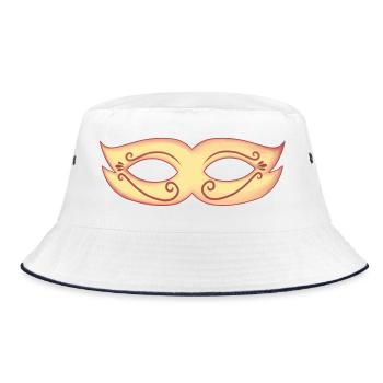 Golden Masks Aesthetics - Bucket Hat - white/navy - Front