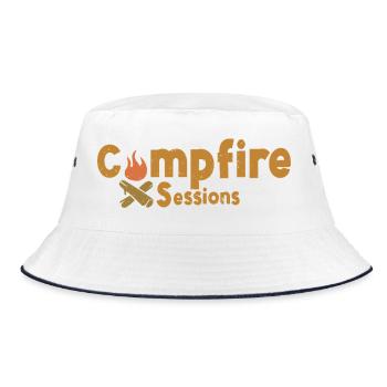 Sessions de feu de camp – Conception de camp extérieur chaleureuse - Bob - blanc/marine - Devant