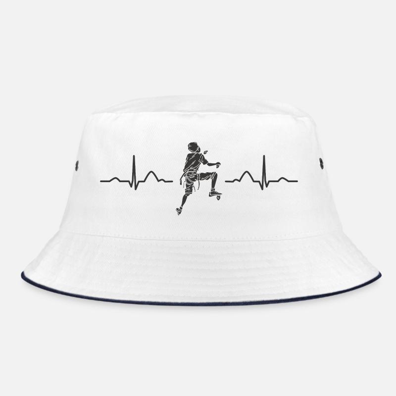 Boulderer heartbeat Bouldering Bouldering Bucket Hat