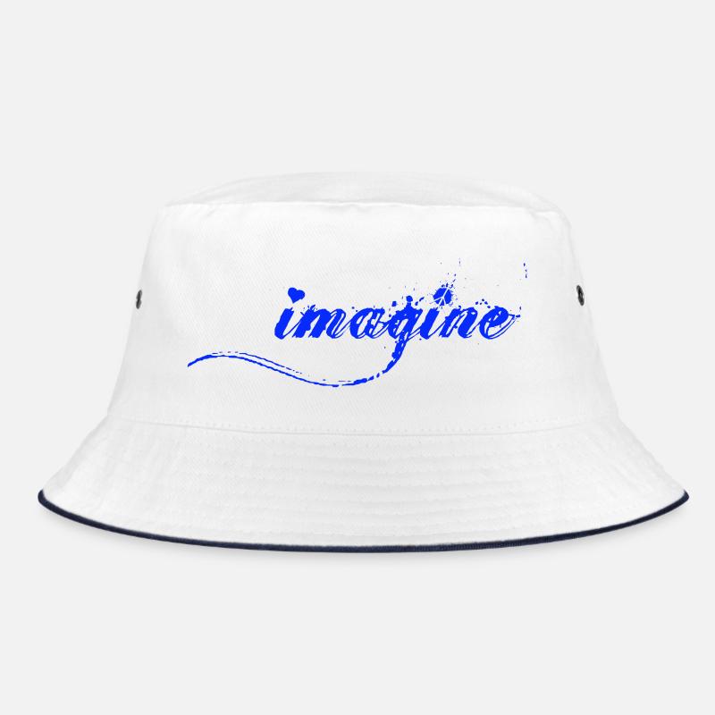 Imagine there is Peace and Love, Schrift Bucket Hat
