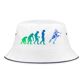 Pickleball athlete Geschenkidee für den Geburtstag - Bucket Hat - Weiß/Navy - Vorne
