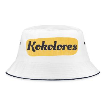Heute mal wieder totaler Kokolores - Bucket Hat - Weiß/Navy - Vorne