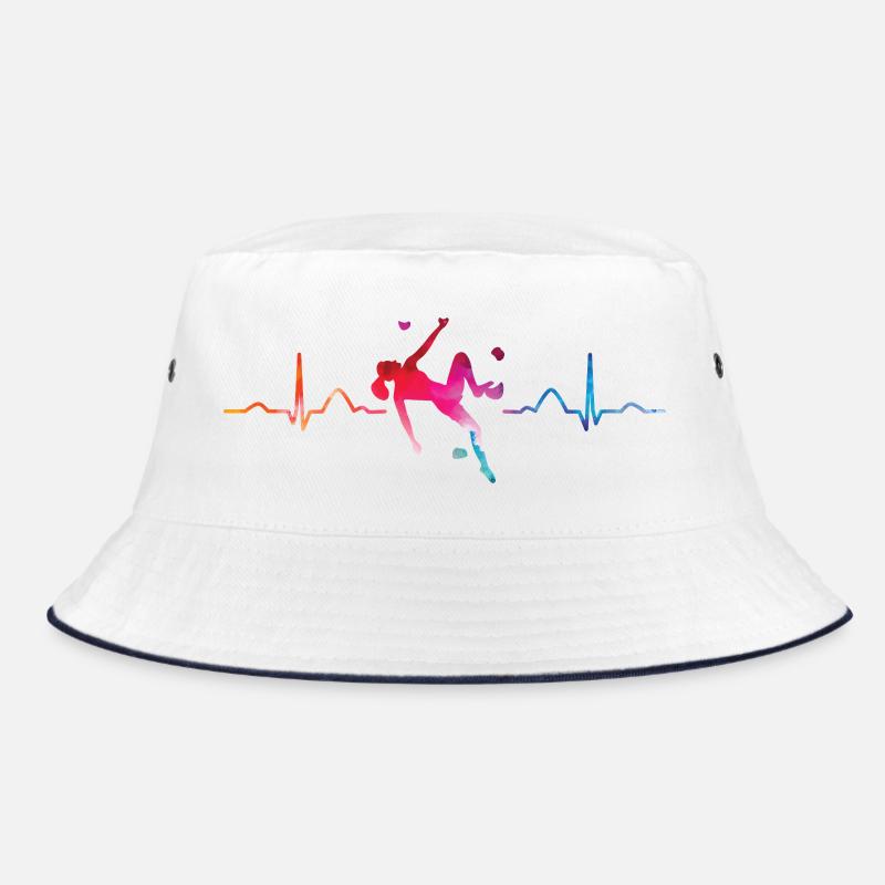 Boulderer Herzschlag Boulder Bouldern Bucket Hat