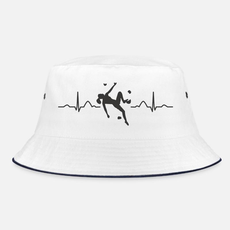 Boulderer Herzschlag Boulder Bouldern Bucket Hat