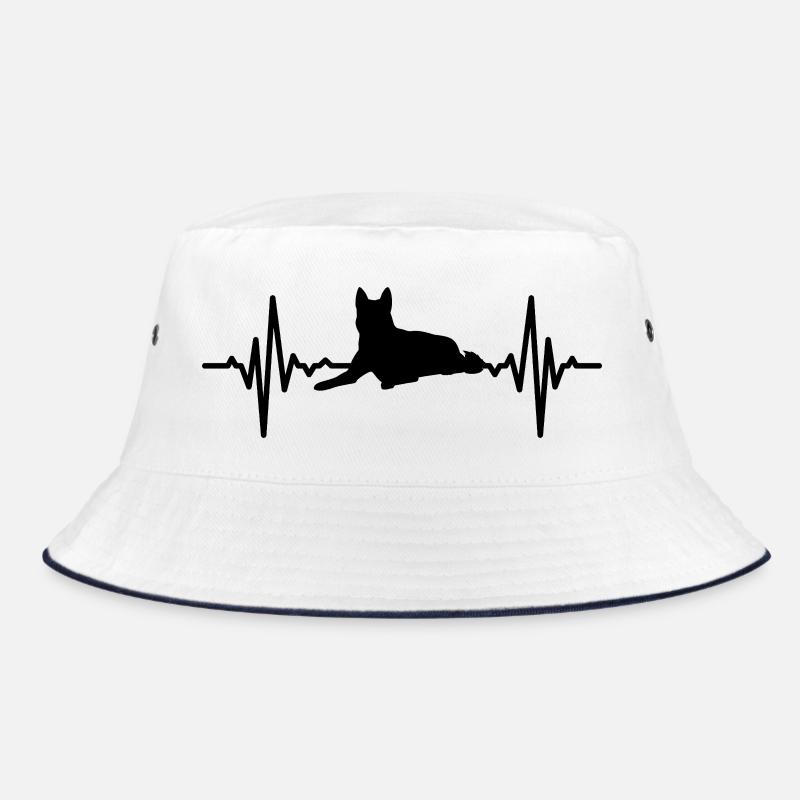 Hunde Herzlinie Bucket Hat
