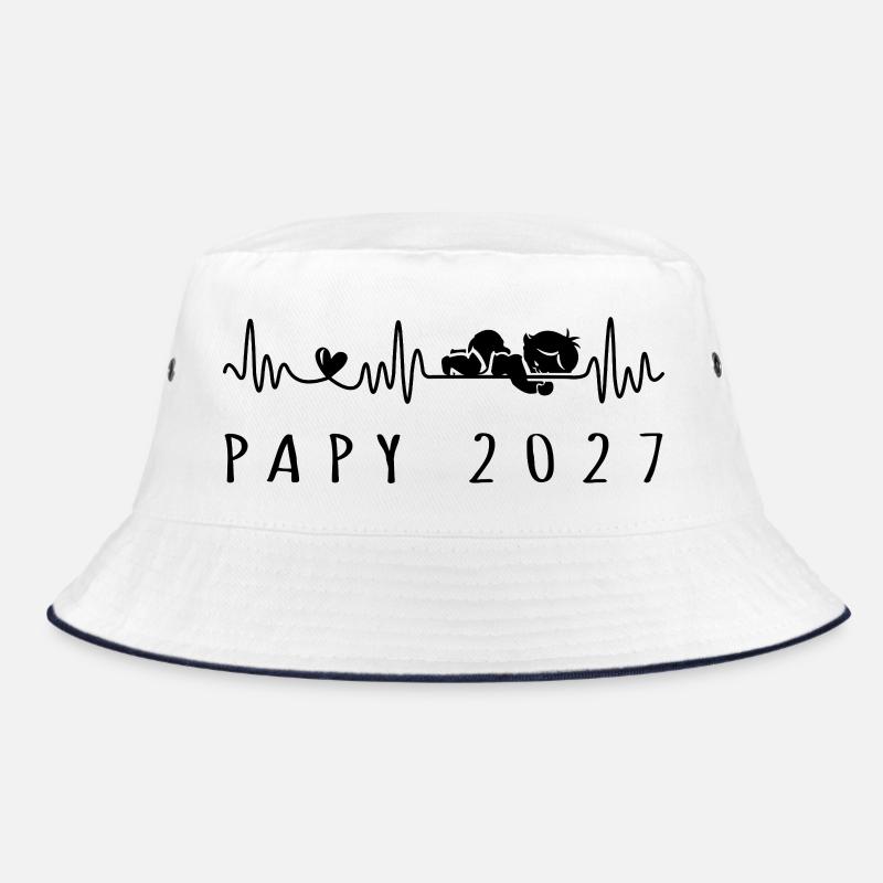 Futur Papy 2027 Battement de Cœur Bucket Hat