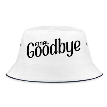 Final Goodbye - Bucket Hat - white/navy - Front