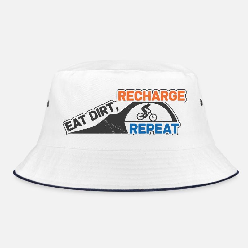 Eat Dirt Recharge Repeat EMTB Bucket Hat
