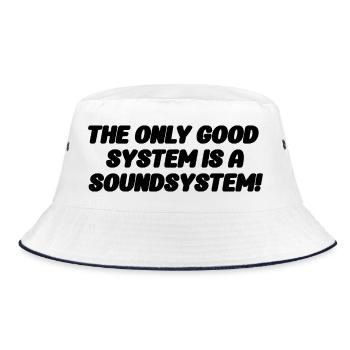Le seul bon système est une chemise Soundsystem - Bob - blanc/marine - Devant