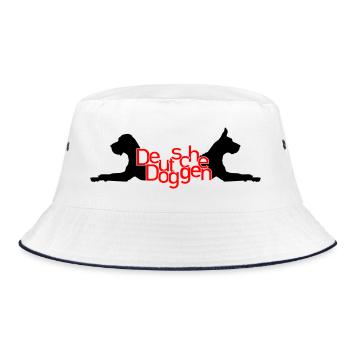 German mastiffs - T / P - Bucket Hat - white/navy - Front